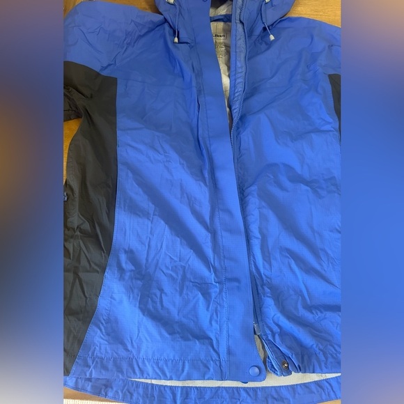 LL Bean Women’s Blue Windbreaker Jacket Size Large - Picture 3 of 10